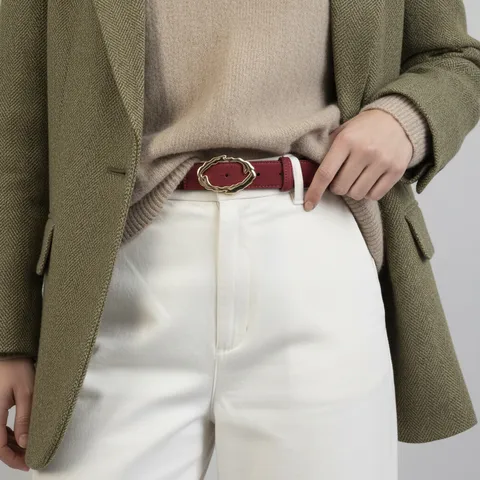 Women's Genuine Leather Belt Vintage Casual Pin Buckle Waist Belt For Jeans Suit Dress Fashion Waistband