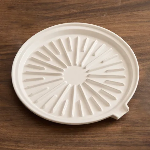 Ceramic Oil Draining Steak Plate With Pour Spout Underglaze Creative Star Pattern Serving Dish For Western Food Restaurant Home Dinnerware