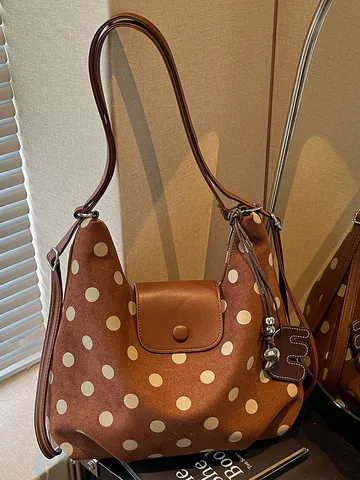 Dames Grote Capaciteit PU Lederen Rugzak Casual Tote Bag Voor Werk Dagelijks Woon-Werkverkeer Veelzijdige Handtas Gestikt Patroon Patchwork Ontwerp Dames Mode Tas