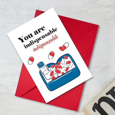 Divertente Biglietto d'Auguri per la Guarigione Con Busta Rossa Carta Patinata Illustrata Design Fatto a Mano Biglietti di Ringraziamento per Recupero Messaggio DIY