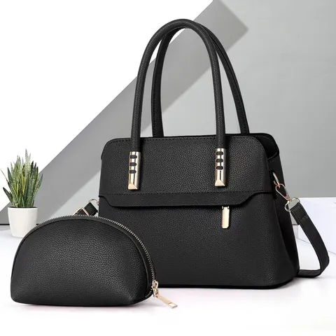 Borsa Tote Grande Capacità Donna Borsa in Pelle PU Casual Versatile Tracolla Borsa a Spalla Con Portamonete Borsa Madre