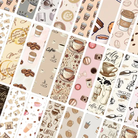 Vintage Kaffee Thema Papier Lesezeichen Retro Journaling Dekoratives Material Karten Briefpapier Für DIY Geschenk