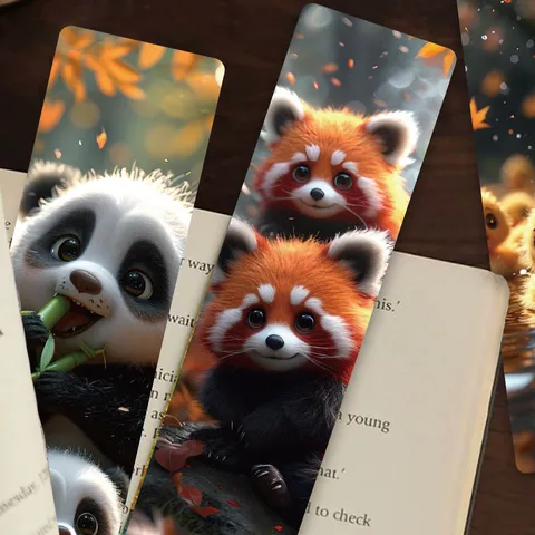 Autumn Animals Cute Paper Bookmarks Decorative Stationery For Reading Page Markers School Supplies