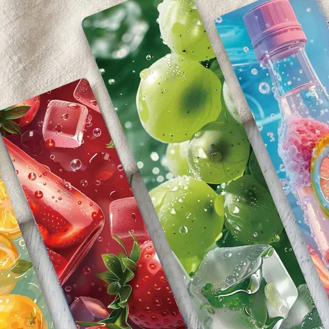 Frucht Thema Papier Lesezeichen Dopamin Stil Süße Dekorative Seitenmarkierer Für Studenten Lesen DIY Handwerk Schulbedarf