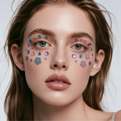 Gesicht Strass Selbstklebend Edelsteine Festival Auge Körper Kristalle Glitzer Aufkleber Damen Party Make-up