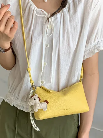 Γυναικείο Δερμάτινο Τσάντα Dumpling PU Casual Urban Minimalist Shoulder Crossbody Bag Fashion Commuter Handbag με Κρεμαστό