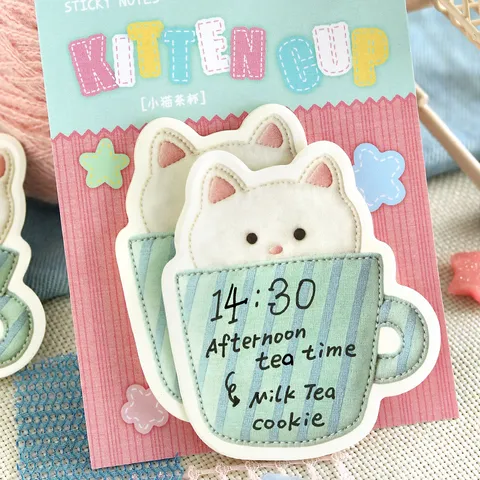 Kreative Patchwork Serie Haftnotizen Süße Simulation Memo Block Schüler Nachrichtenpapier Kawaii Schreibwaren