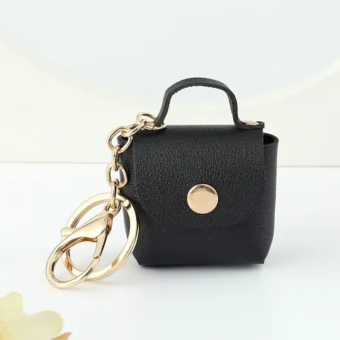 Mignon Cuir Mini Sac À Main Porte-Clés Pendentif Voiture Sac D'École Porte-Clés Support Mode Sac Charme Porte-Monnaie Accessoires