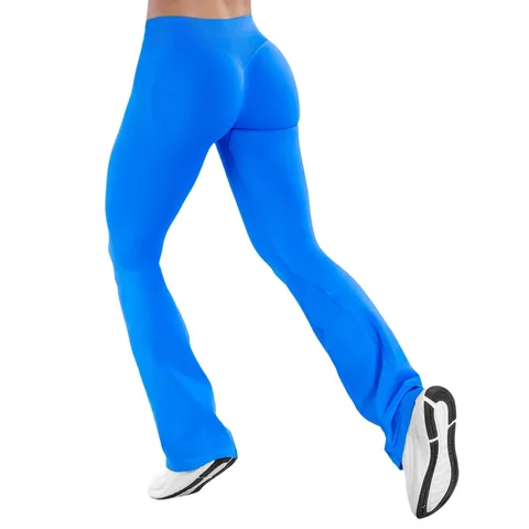 Women High Waist Seamless Flare Yoga Pants Breathable Quick Dry Athletic Bootcut Workout Fitness Long Leggings