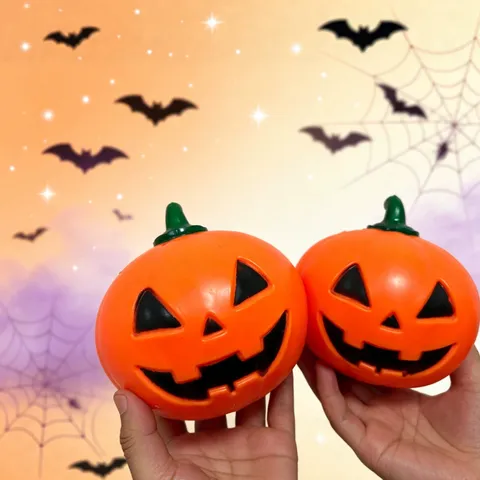 Halloween Kürbis Knautschspielzeug Stressabbau Geist Kürbis Dekor Glückskatze Langsam Steigend Squeeze Spielzeug Festival Geschenk