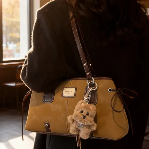 Γυναικείο Δέρμα PU Tsanta Masxalis Vintaz Monoxromo Casual Shoulder Bag Astiko Minimalist Tote Me Kremasto