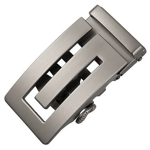 Boucle de Ceinture Automatique Casual Affaires pour Hommes en Alliage de Zinc Finition Gunmetal Mat Accessoires de Mode