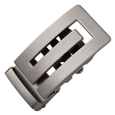 Boucle de Ceinture Automatique Casual Affaires pour Hommes en Alliage de Zinc Finition Gunmetal Mat Accessoires de Mode