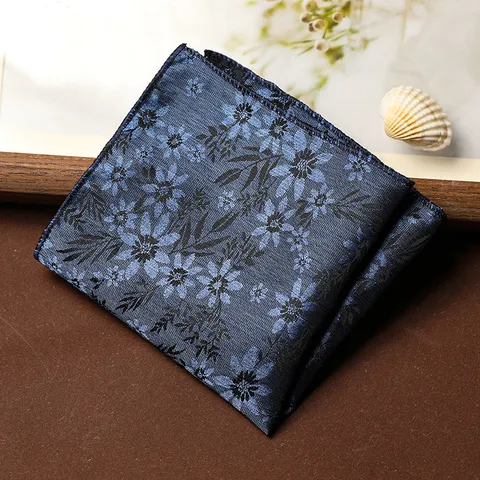 Men's Vintage Paisley Floral Pocket Square Polyester Jacquard Handkerchief Business Suit Pocket Square For Wedding Banquet Party