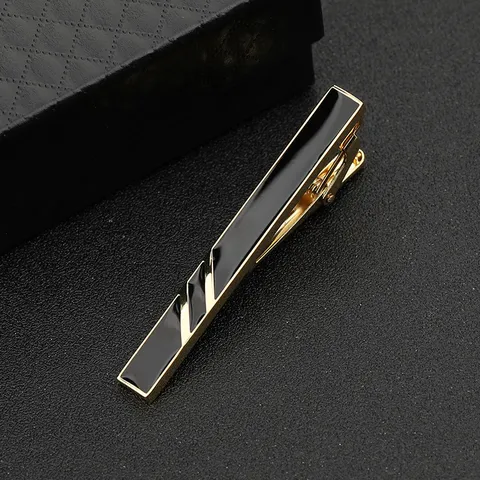 Herren Business Krawattenklammer Kupfer Strass Geometrisches Muster Geschenkbox Formale Hochzeit Mode Schmuck Krawattennadel
