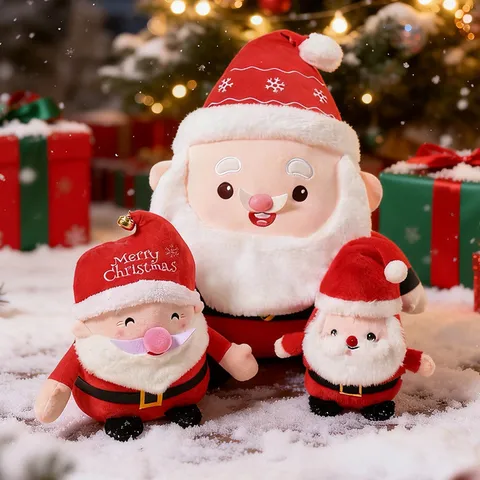 Noël Père Noël Renne Peluche Festif Doudou Doux Poupée Cadeau de Fête Maison Bureau Décor Enfants Fête Fournitures