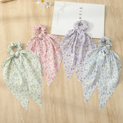 Dames Zoete Bloemen Mesh Lint Haarelastiek Koreaanse Stijl Haarband Elegante Chiffon Haaraccessoires Voor Dagelijkse Styling