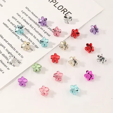 Kinderen Mini Metalen Haarklemmen Schattige Bloem Ster Hart Vlinder Haarspelden Kleine Haaraccessoires Voor Baby Meisjes