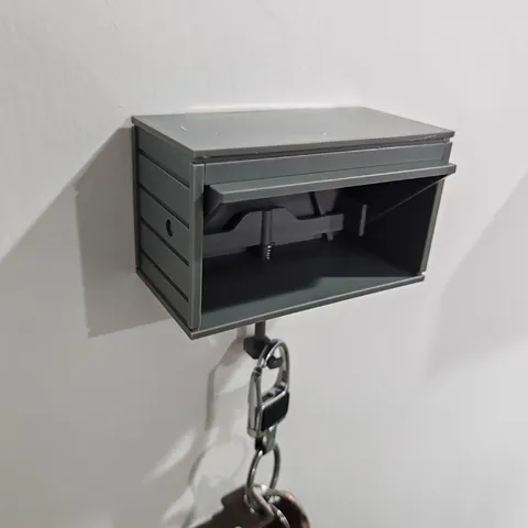Creativo Porta Chiavi da Garage per Auto a Muro Scatola di Immagazzinaggio Chiavi in Plastica Design con Porta Apribile Carino Portachiavi Regalo per Casa e Ufficio