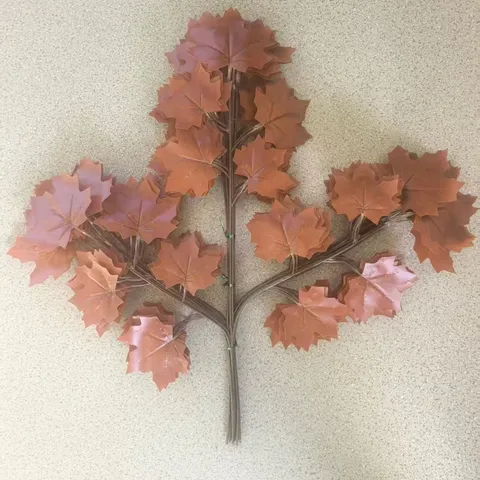 Artificial Maple Leaf Branches Fake Silk Maple Leaves Fall Autumn Decor For Outdoor Indoor Home Landscape Floral Arrangement