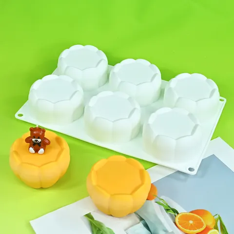 Silicone Flower Pot Mousse Cake Mold Round Cylinder French Dessert Pudding Silicone Mold For Kitchen Baking Pastry Cake Decorating