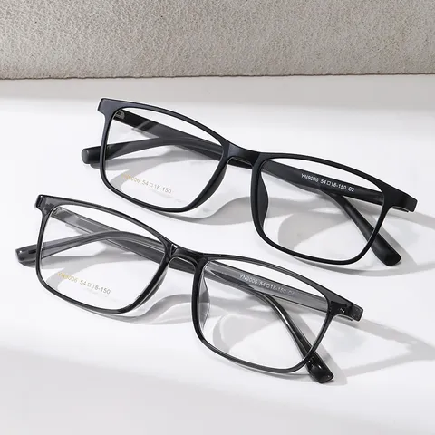 Montatura per Occhiali da Miopia Flessibile TR90 Aste con Perno Occhiali da Vista Ultraleggeri Unisex Quadrati Occhiali Ottici