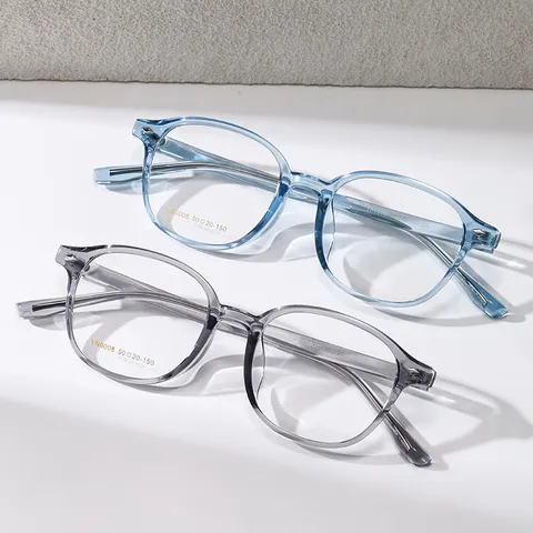 Occhiali Ottici TR90 Rotondi Retro Unisex Lenti Trasparenti Leggeri