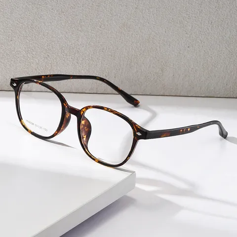 Occhiali Ottici TR90 Rotondi Retro Unisex Lenti Trasparenti Leggeri