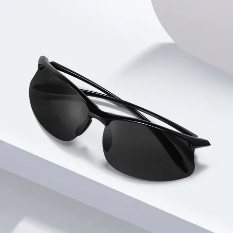 Occhiali da Sole Sportivi Polarizzati da Uomo UV400 Esterno Guida Ciclismo Montatura TR90 Occhiali da Sole alla Moda