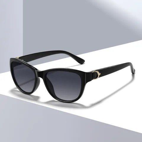 Donna Moda Occhiali da Sole Polarizzati UV400 Montatura Quadrata Lente TAC Esterno Guida Chic Occhiali