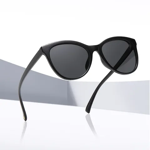 Femmes Mode Cat Eye Lunettes de Soleil Protection UV400 TAC Verres Polarisés Tendance Voyage en Plein Air Lunettes de Soleil