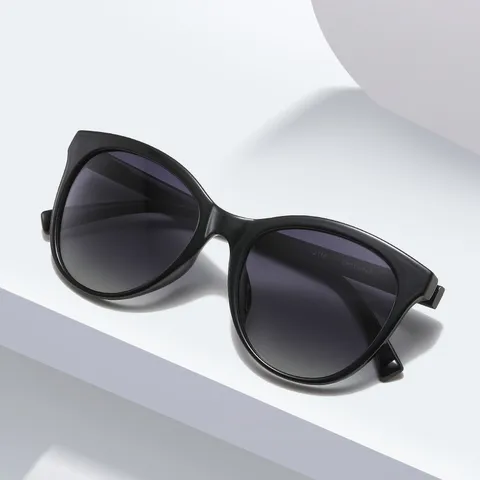 Femmes Mode Cat Eye Lunettes de Soleil Protection UV400 TAC Verres Polarisés Tendance Voyage en Plein Air Lunettes de Soleil
