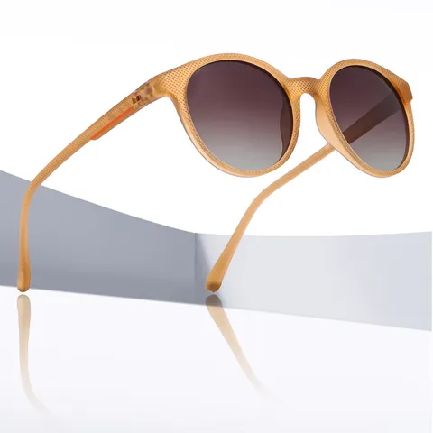 Uomo Polarizzato Occhiali da Sole Montatura Tonda UV400 Guida Esterno Moda Casual Vintage Retro