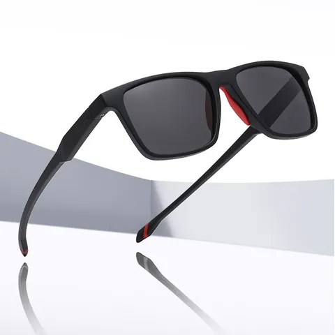 Occhiali da Sole Polarizzati Sportivi da Uomo Montatura Quadrata Moda Guida Pesca Occhiali da Sole UV400 Esterni