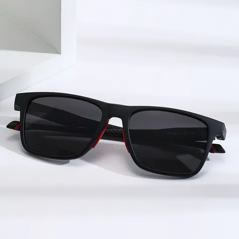 Occhiali da Sole Polarizzati Sportivi da Uomo Montatura Quadrata Moda Guida Pesca Occhiali da Sole UV400 Esterni