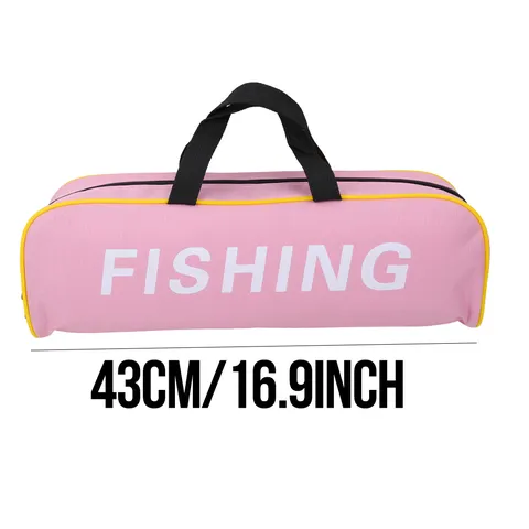 Portable Telescopic Fishing Rod Set Spinning Reel Pink Fishing Bag Outdoor Travel Freshwater Saltwater Fishing Gear