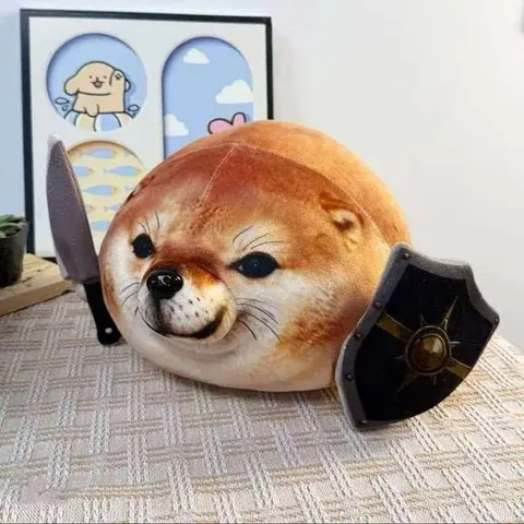Grappig Shiba Inu Brood Pluche Speelgoed Creatieve Pop Kussen Cartoon Schattig Huisdier Knuffeldier Zacht Kussen Huisdecoratie Cadeau