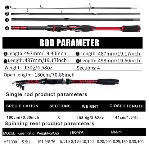 Telescopic Fishing Rod And Plug-in Pole Double Rod Reel Set Complete Portable Carbon Fiber Sea Fishing Tackle Kit