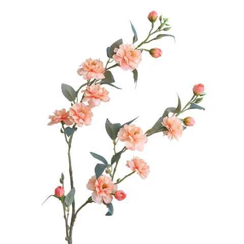 Camellia Artificial Flowers Silk Flower Branch For Home Wedding Window Decoration Pastoral Fake Floral Table Decor