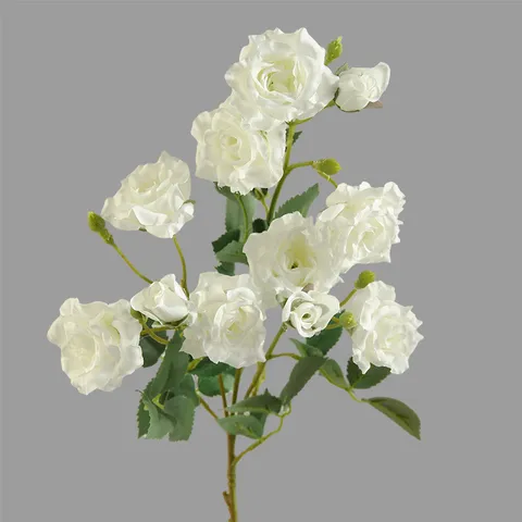 Artificial Rose Flower Bouquet Simulation Bubble Rose Silk Flowers For Home Living Room Dining Table Party Decor
