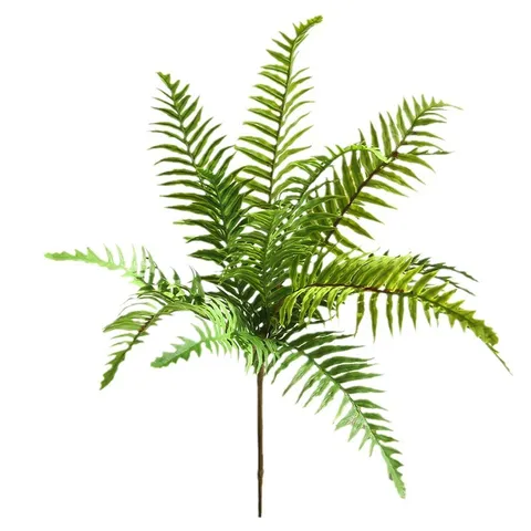 Artificial Fern Leaves Silk Boston Fern Stems Fake Greenery Plants For Indoor Outdoor Home Garden Floral Arrangement Decor