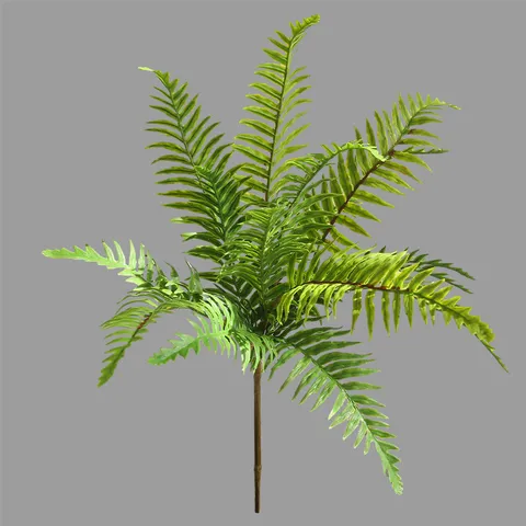 Artificial Fern Leaves Silk Boston Fern Stems Fake Greenery Plants For Indoor Outdoor Home Garden Floral Arrangement Decor
