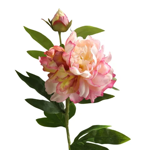 Artificial Peony Flower Branch Silk Flower Fake Floral For Home Table Decor Vintage European Style Single Stem