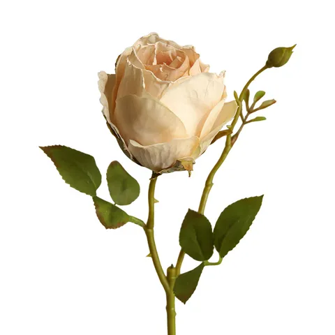 European Retro Artificial Single Branch Rose Fake Flower Nordic Romantic Floral Arrangement