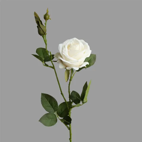 Artificial Silk Rose Flower Single Branch Fake Roses For Home Living Room Bedroom Table Decor Floral Arrangement