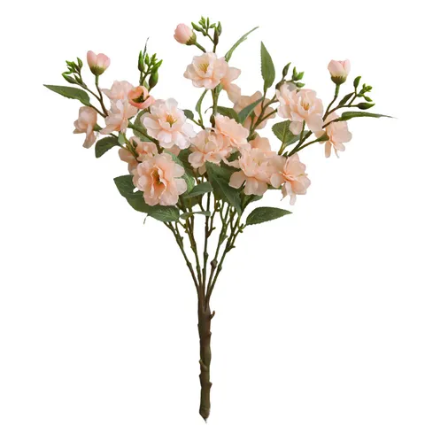 New Chinese Style Artificial Camellia Silk Flower Bouquet Fake Floral Arrangement For Home Dining Table Wedding Party Decor