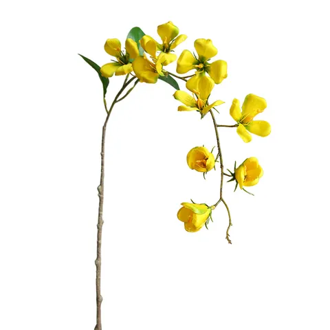 Artificial Silk Flower Branch Lifelike Branch Home Table Decor Photography Prop Floral Arrangement