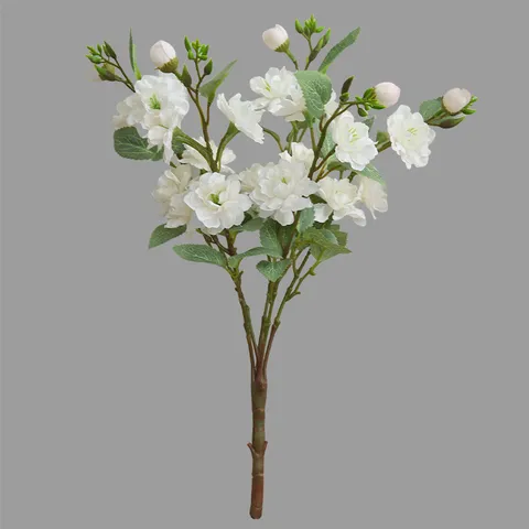 New Chinese Style Artificial Camellia Silk Flower Bouquet Fake Floral Arrangement For Home Dining Table Wedding Party Decor