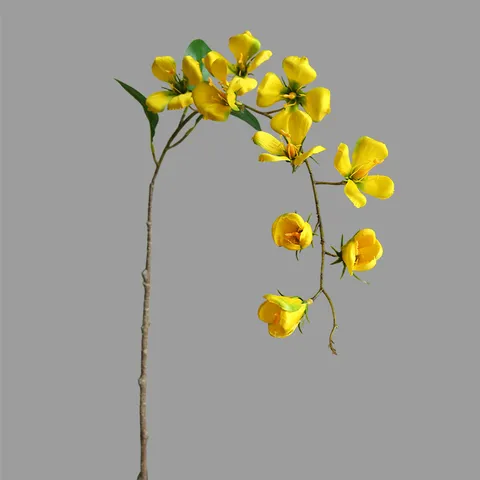 Artificial Silk Flower Branch Lifelike Branch Home Table Decor Photography Prop Floral Arrangement