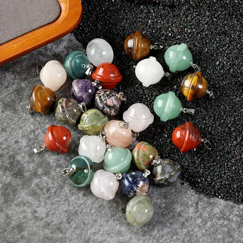 Ciondolo Pianeta in Pietra Naturale Cristallo Universo Spazio Stellato Moda Gioielli DIY Collana Ciondolo Accessorio Regalo